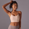 Cross-Strap Lightweight High-Impact Sports Bra in Light Pink