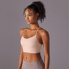 Cross-Strap Lightweight High-Impact Sports Bra in Light Pink