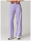 Comfy Wide-Leg High-Waisted Sweatpants for Women in Lavender