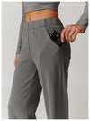 Comfy Wide-Leg High-Waisted Sweatpants for Women in Grey