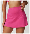 High-Waisted Mini Workout Skirt with Side Slit - Sporty & Stylish in Pink