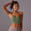 Cross-Strap Lightweight High-Impact Sports Bra in Green