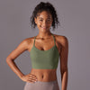 Cross-Strap Lightweight High-Impact Sports Bra in Green