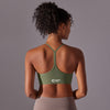 Cross-Strap Lightweight High-Impact Sports Bra in Green