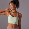 Cross-Strap Lightweight High-Impact Sports Bra in Mint Green