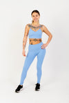 Flow Motion Sculpting Yoga Pants in Light Blue