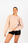 Charming Vogue Oversized Sweatshirt Unisex Beige - Now Buy 1 Get 1