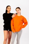 Charming Vogue Oversized Sweatshirt Unisex Black - Now Buy 1 Get 1