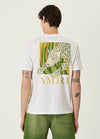 AMIRI White Graphic T-Shirt with Botanical Leopard Print