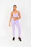 Crisscross Back Seamless Sports Bra in Lavender