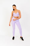 Crisscross Back Seamless Sports Bra in Lavender