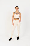 Flow Motion Sculpting Yoga Pants in Cream