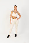 Flow Motion Sculpting Yoga Pants in Cream