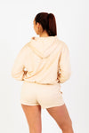 Essential High-Waisted Active Shorts for Women in Beige