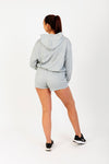 Essential High-Waisted Active Shorts for Women in Grey