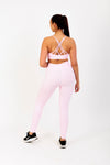 Crisscross Back Seamless Sports Bra in Pink