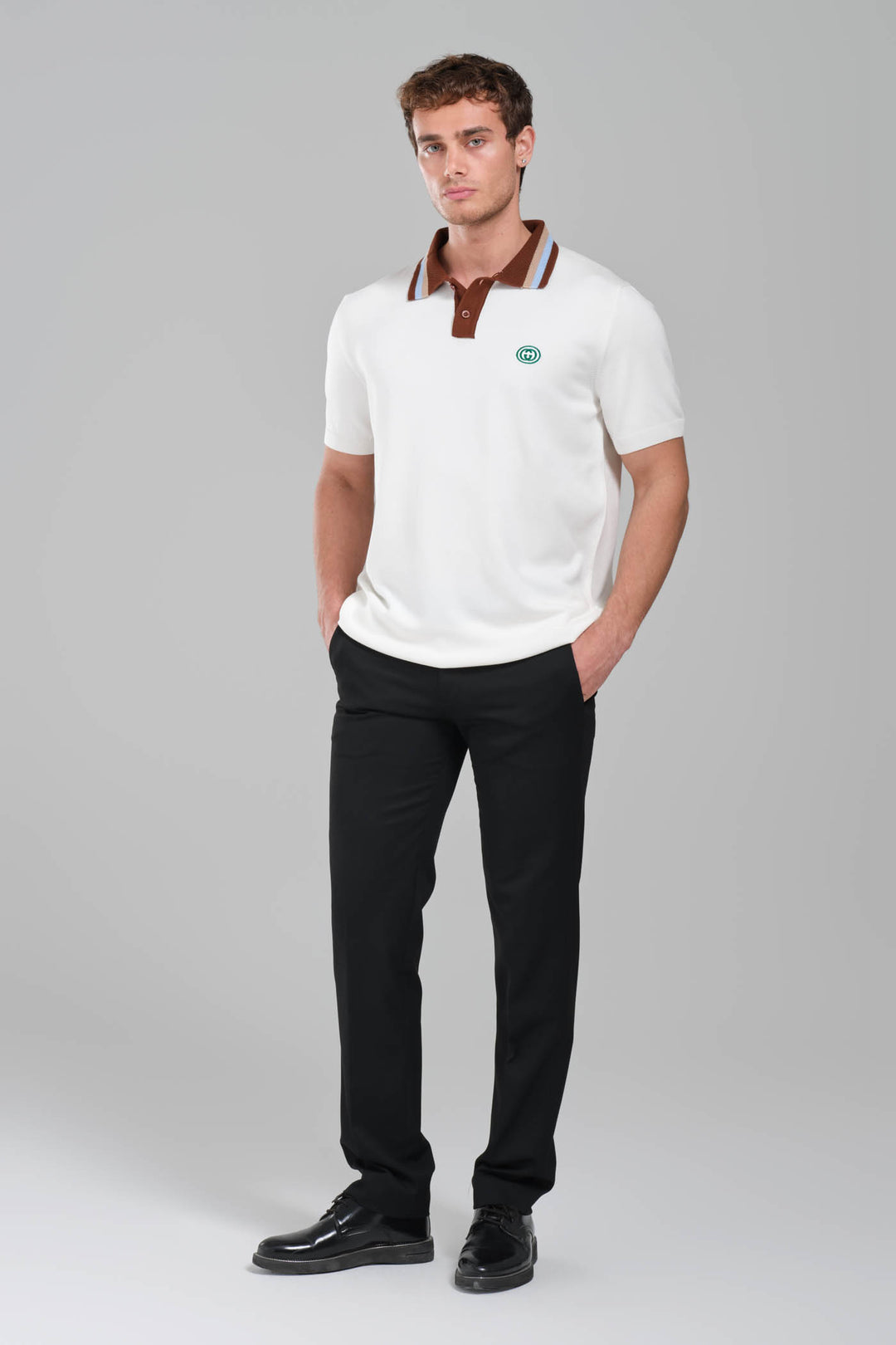 Gucci GRG Logo Polo Shirt White