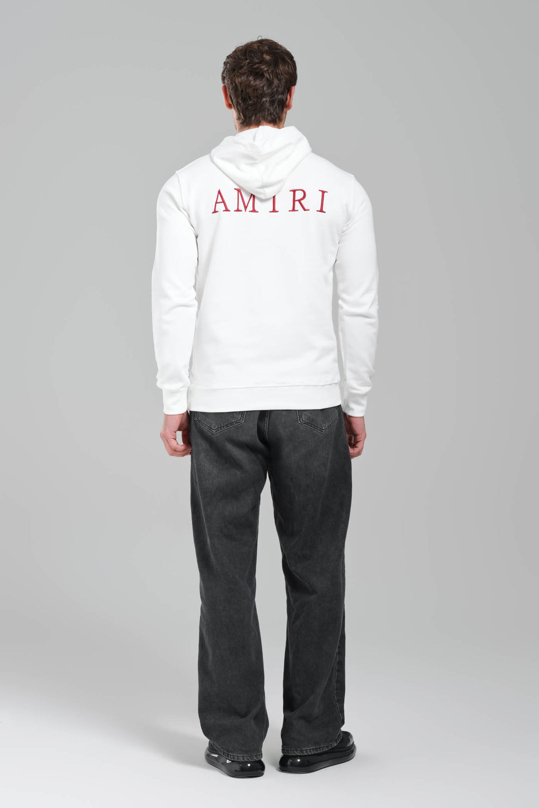AMIRI White MA Core Logo Hoodie