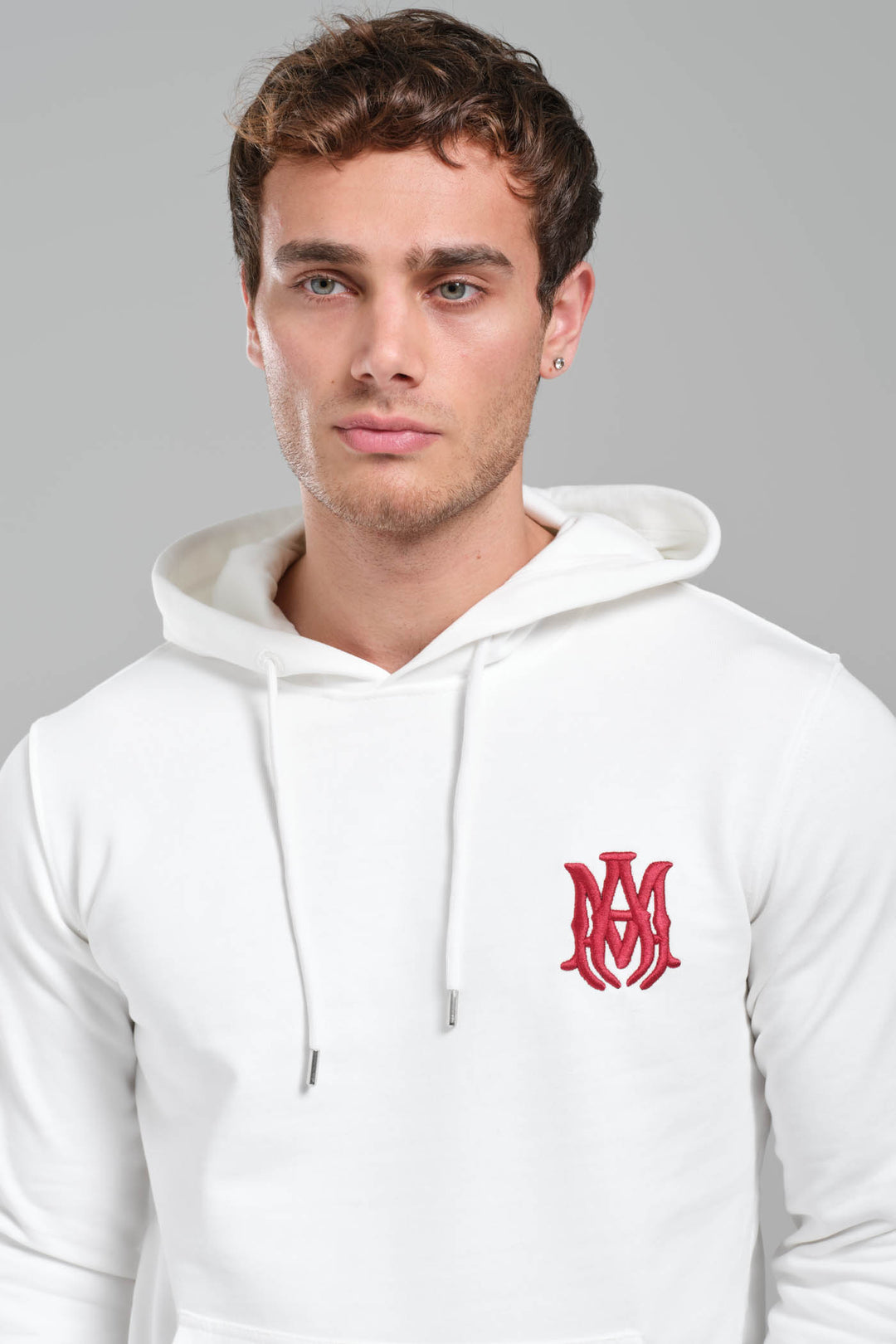 AMIRI White MA Core Logo Hoodie