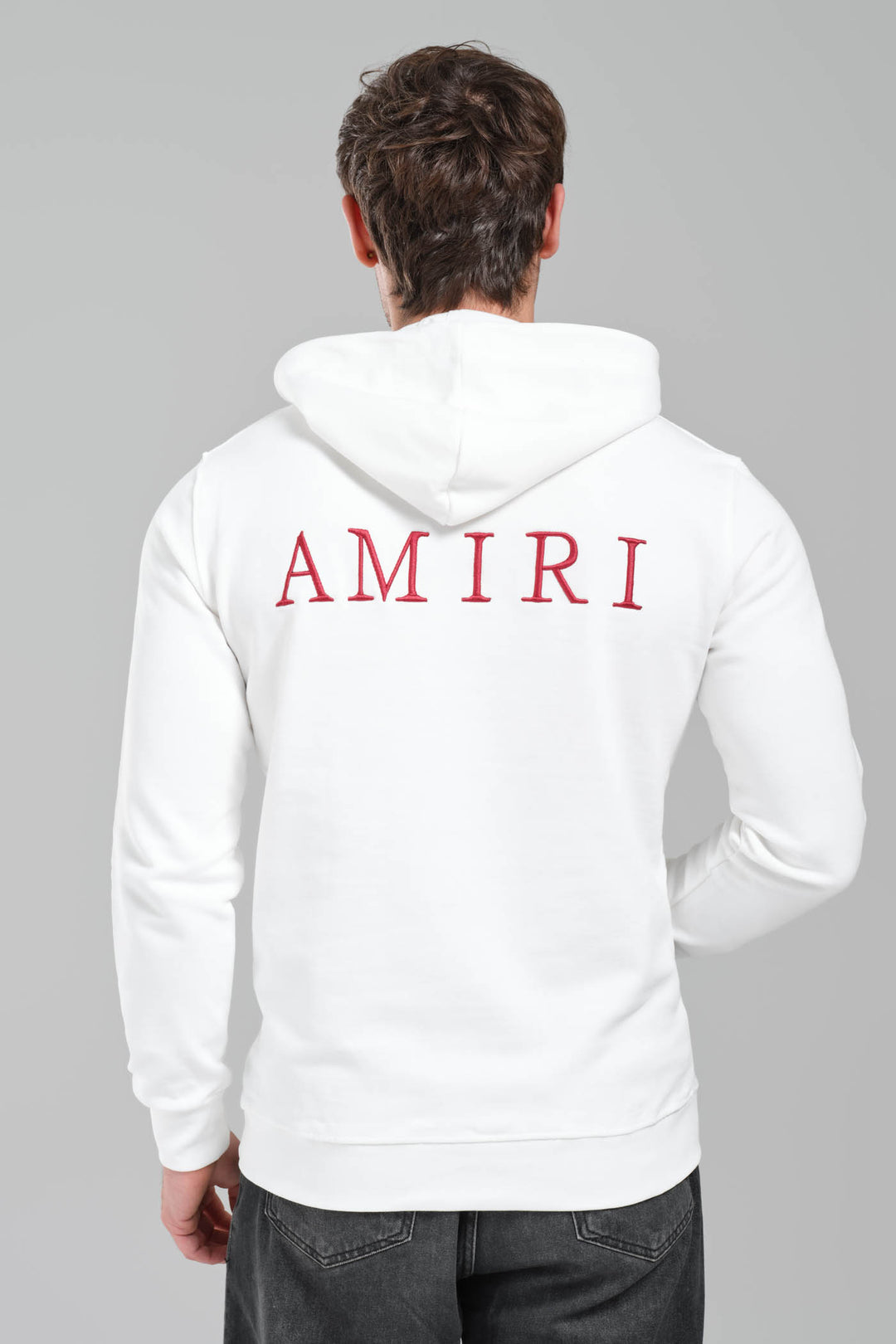 AMIRI White MA Core Logo Hoodie