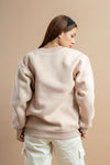 Unisex Beige Sweatshirt