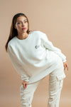 Unisex White Sweatshirt