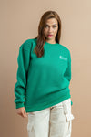 Green Oversized Sweatshirt