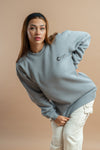 Gray Oversized Sweatshirt Unisex