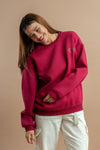 Red Oversized Sweatshirt Unisex