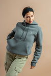 Jet Gray Cotton Hoodie