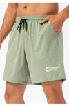 Men's Green Casual Athletic Shorts - Comfortable Activewear for Sports