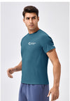 Men's Green Athletic T-Shirt - Moisture-Wicking Sportswear for Training