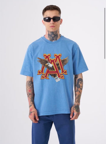Amiri Hollywood CA Graphic Tee – Blue