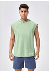 Men's Green Sleeveless Gym Sando - Moisture-Wicking Workout Shirt