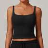 Stretch Fit Activewear Sports Tank Top in Black