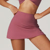 High-Waisted Mini Workout Skirt with Side Slit - Sporty & Stylish in Puce Pink