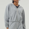 Lightweight Hooded Jacket with Pockets for Women in Grey