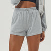 Essential High-Waisted Active Shorts for Women in Grey