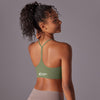 Cross-Strap Lightweight High-Impact Sports Bra in Green