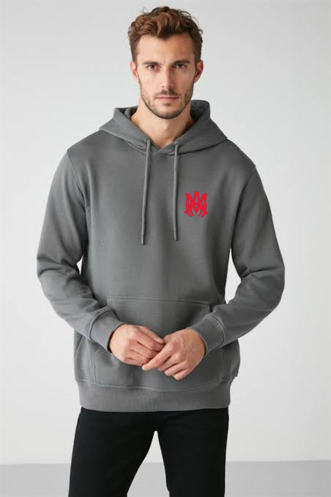 AMIRI Gray MA Core Logo Hoodie