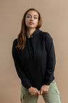 Women's breathable cotton hoodie, designed for comfort and casual