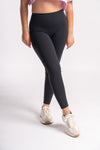 High-waisted black women's yoga pants, breathable and stretchy for ultimate flexibility during workouts