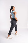 Lightweight jogger track pants with ankle cuffs for men and women