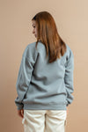 Comfortable blue grey sweatshirt for women