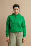 Soft cotton hooded sweatshirt for women, great for layering and staying warm