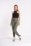 Women’s high-waisted jogger track pants for lounging