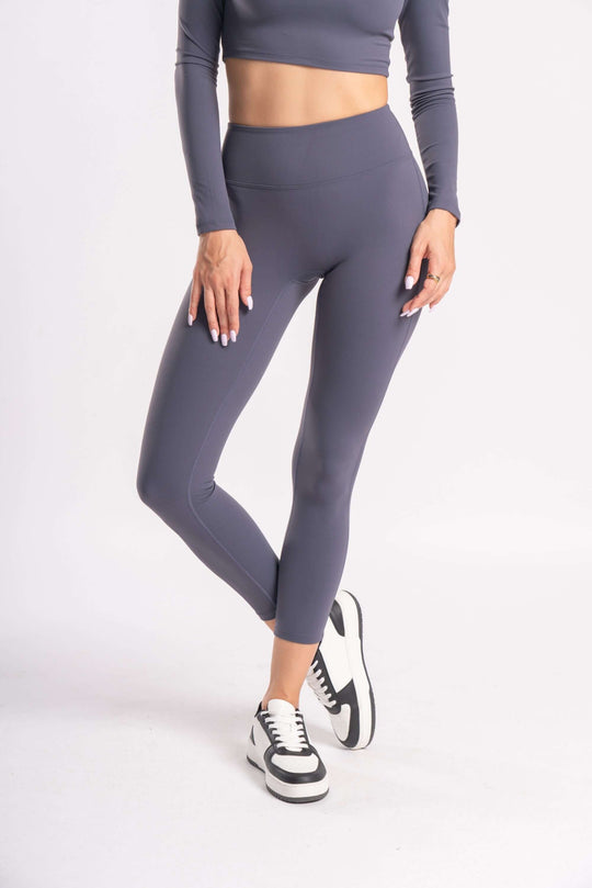 seamless leggings and cropped top, high-waist yoga pants for workout