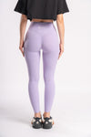 Breathable and moisture-wicking lavender yoga pants for women