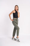 Women’s jogger-style track pants for yoga and exercise