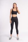 Women's three-piece activewear set - sports bra, yoga pants, and jacket